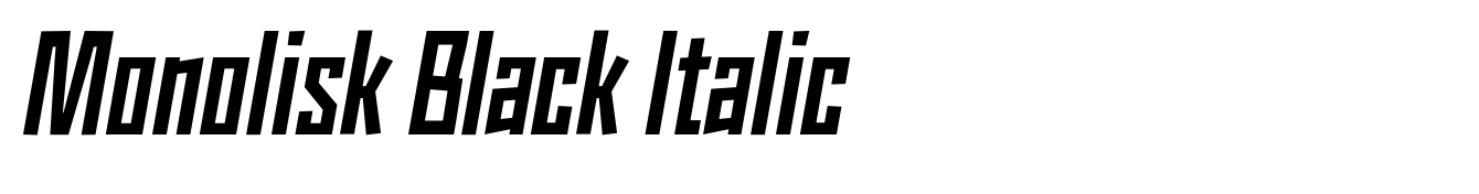 Monolisk Black Italic